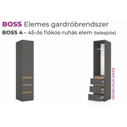 Boss elemes gardróbrendszer BOSS4