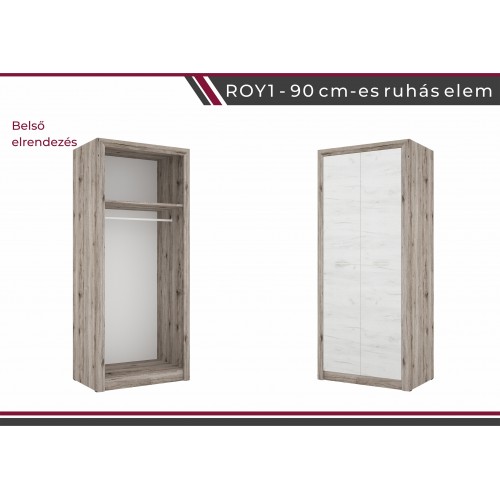 Royal 1- 90 cm-es ruháselem